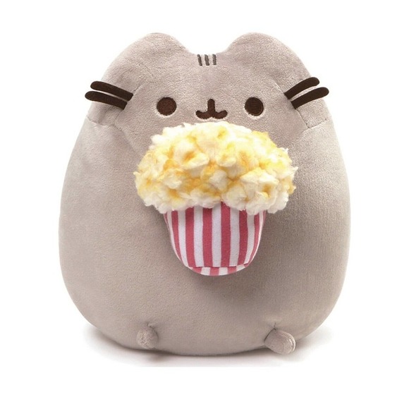 Pusheen The Cat Licensed Pusheen Snackable with Popcorn Plush Toy 9.5” Brand New - Picture 1 of 6